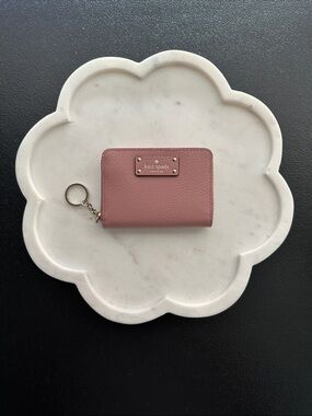 Women’s Kate Spade Grove Street Dusty Peony Leather with Key Ring Wallet